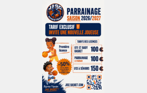 PARRAINAGE JISC BASKET – FAIS DÉCOUVRIR TON CLUB !